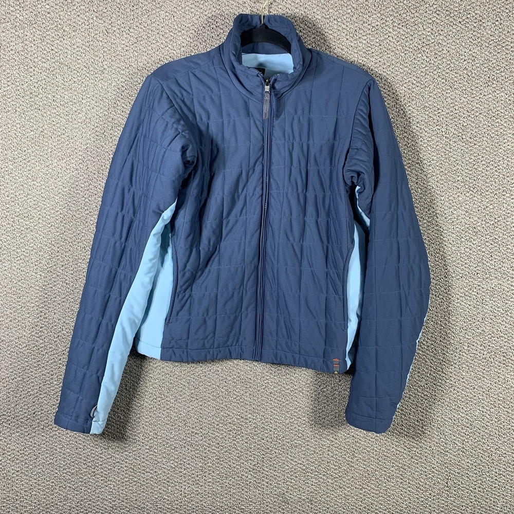 Nike ACG Womens Jacket Size Medium Blue Colorblock Thermal Layer 2 Quilted